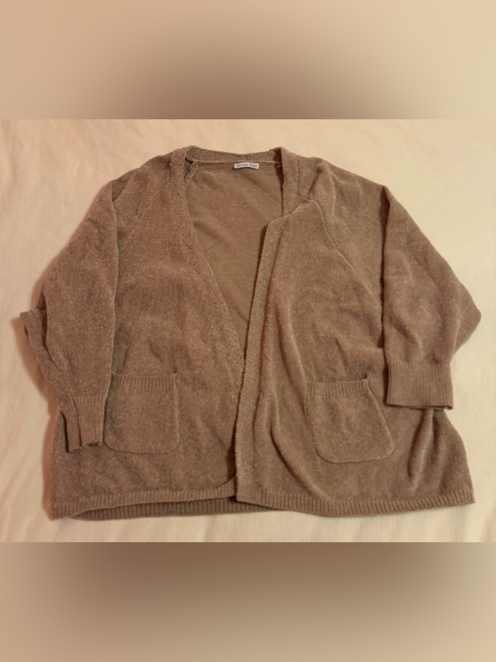 Cozy Open-Front Women’s Cardigan Sweater - Taupe